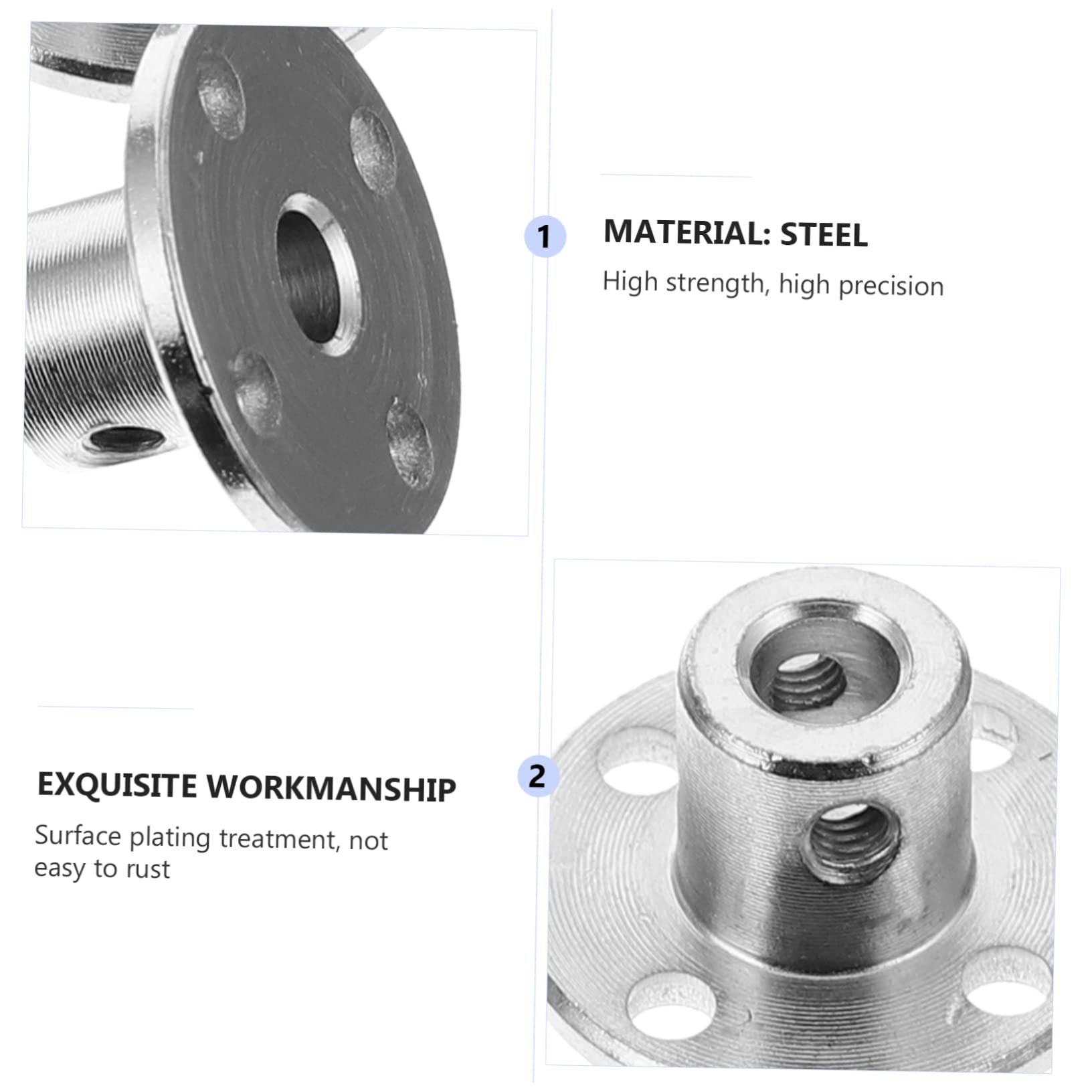 SOLUSTRE 20stücke Flansch Wellenkupplung Aus Starre Flanschverbindung Für Modellmotoren Installieren Für Diy-projekte Und Modellbau