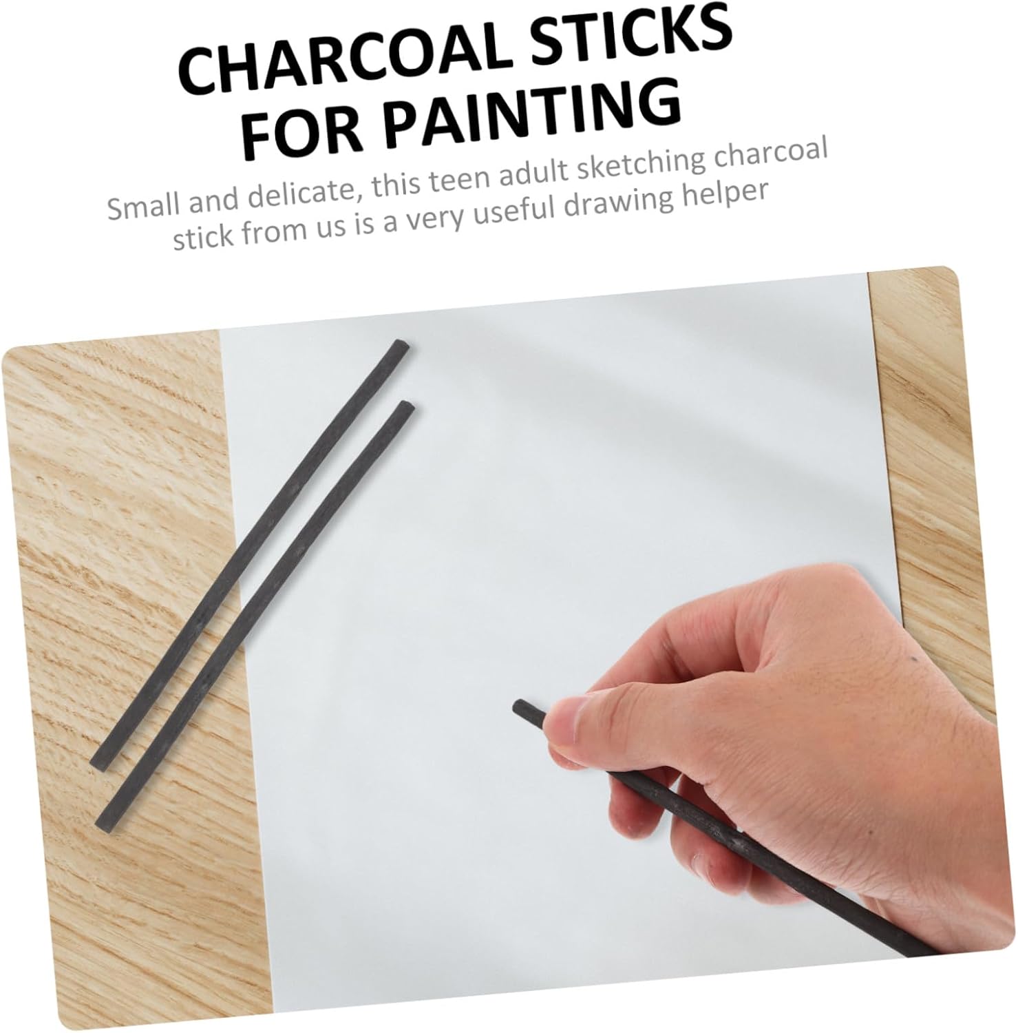 25Pcs Compressed Charcoal Sticks Artist Sketching Tools for Students and Professionals for Drawing Shading and Blending in Art Supplies