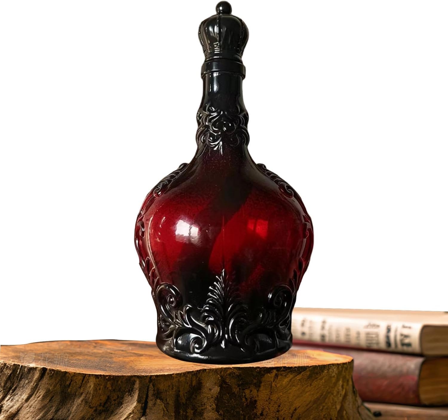 Gothic Vampire Potion Whiskey Decanter, 350ml, Scary Wine Glass Bottle, Halloween Bar Display, Home Gift for Men — image 1