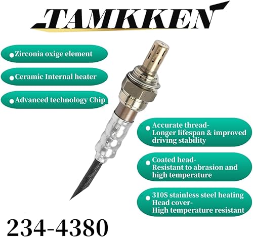 Miniatura 2 de Sensor de oxígeno O2 aguas abajo 234-4380 2344380 226A0ET000 compatible con Altima Maxima 370Z Altima Cube Murano Maxima Rogue FX35 FX50 G35 G37 M35