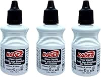 3 Tinta Para Carimbo Alto Rendimento Escolar Escritório 40ml