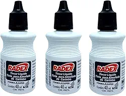 Tinta Para Carimbo Alto Rendimento Escolar Escritório 40ml preto kit com 3 unidades