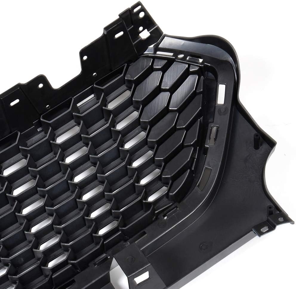 PIT66 Front Bumper Hood Grilles Grill Guards, Compatible with Ford Escape Kuga 2017 2018 Sport Honeycomb Mesh Grille Parrilla (Glossy Black)