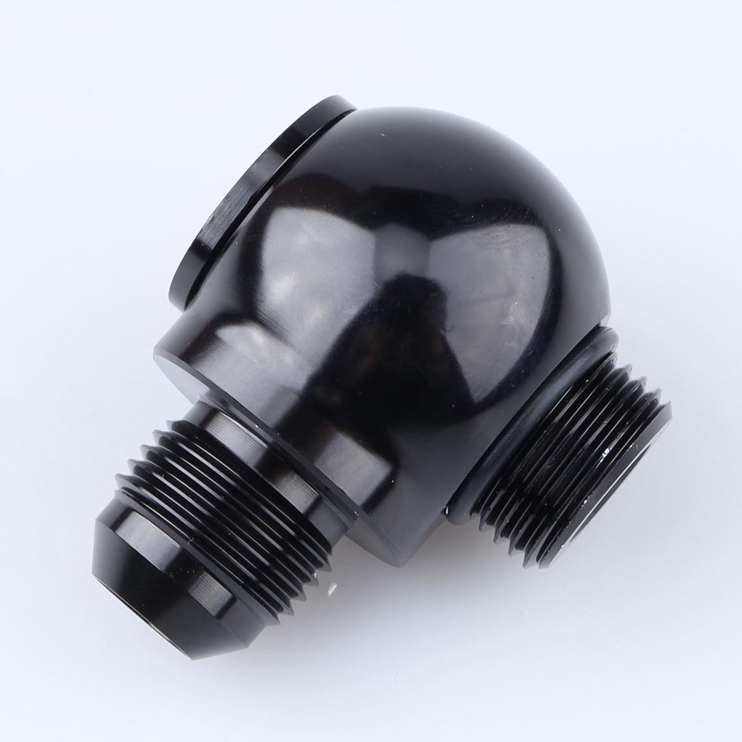AC PERFORMANCE Banjo 8 AN Male to 8 AN ORB Banjo Bolt Assembly Fitting Adapter Aluminum Black