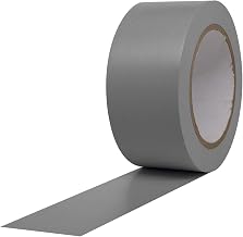 ProTapes Pro 50 Premium Vinyl Safety Marking and Dance Floor Splicing Tape, 6 mils Thick, 36 yds Length x 2" Width, Grey (Pack of 1)