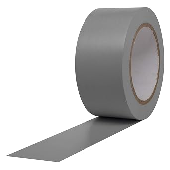ProTapes Pro 50 Premium Vinyl Safety Marking and Dance Floor Splicing Tape, 6 mils Thick, 36 yds Length x 2" Width, Grey Pack of 1