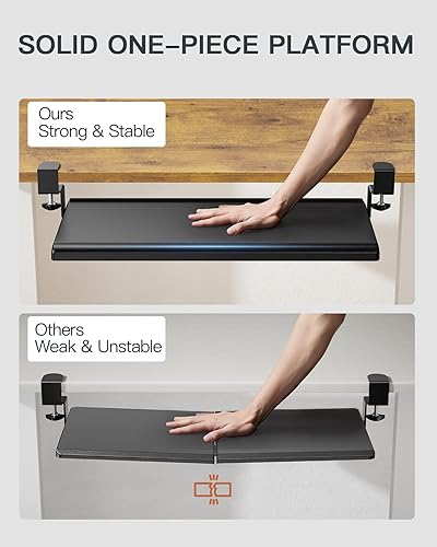 Miniatura 7 de HUANUO Lap Laptop Desk  Keyboard Tray Under Desk