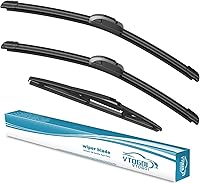 Vista 21 de VTOGOI Escobillas limpiaparabrisas con escobillas limpiaparabrisas traseras, juego para Land Rover Range Rover 2017-2023, escobillas