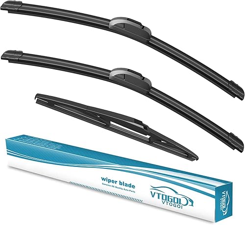 Miniatura 21 de VTOGOI Escobillas limpiaparabrisas con escobillas limpiaparabrisas traseras, juego para Land Rover Range Rover 2017-2023, escobillas