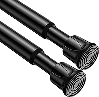 Vista 23 de AIZESI Varillas de cortina de tensión de resorte Barra de tensión corta (blanco, 8" a 12"-2Pcs)