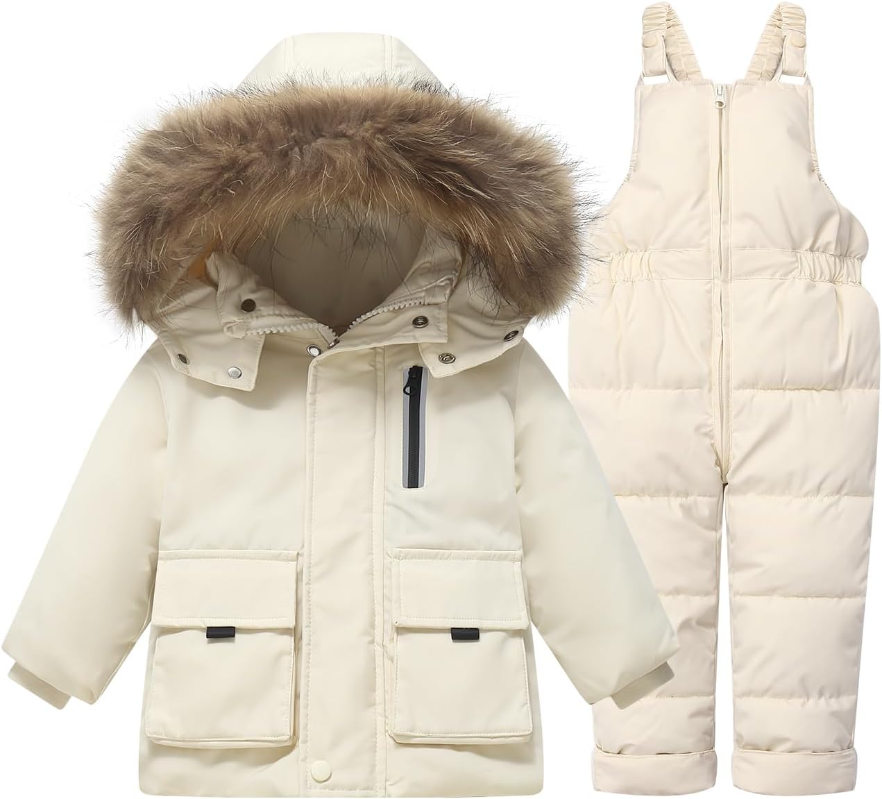 Baby Boy Winter Snowsuit Bib Coat Toddler Girl Snow Suit Jacket Ski Pant Clothes