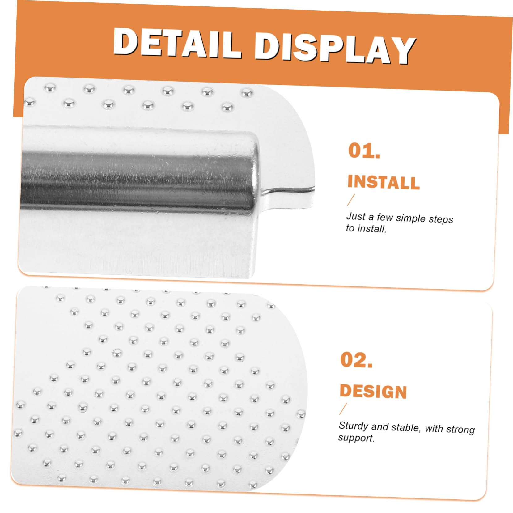 Anneome 2 Piezas de Reposapiés para Silla de Ruedas en Aleación de Aluminio, Diseño Robusto y Estable Gran Espacio, Accesorio Adecuado para Uso en Casa y Movilidad