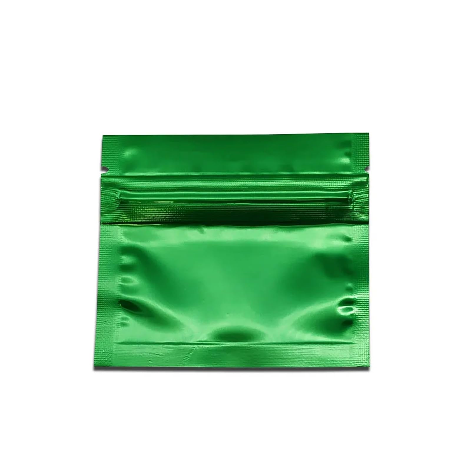 sacchetti con chiusura a zip, Confezione da 100 sacchetti con chiusura piatta, 7,5 * 6,3 cm, in alluminio, termosaldabili, multicolore(Blue)
