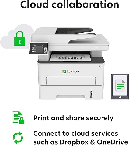 Miniatura 7 de Lexmark MB2236i Impresora láser monocromática inalámbrica multifunción con pantalla táctil a color de 28 pulgadas impresión estándar a dos caras
