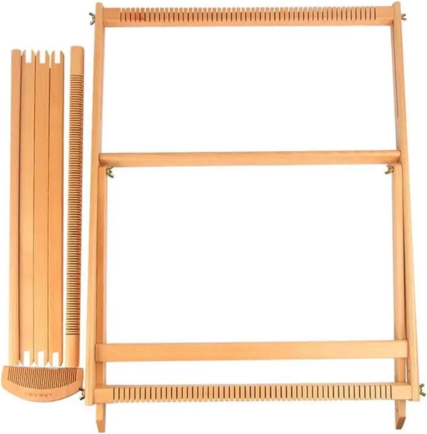Grand kit de métier à tisser en bois - métier à tisser mural