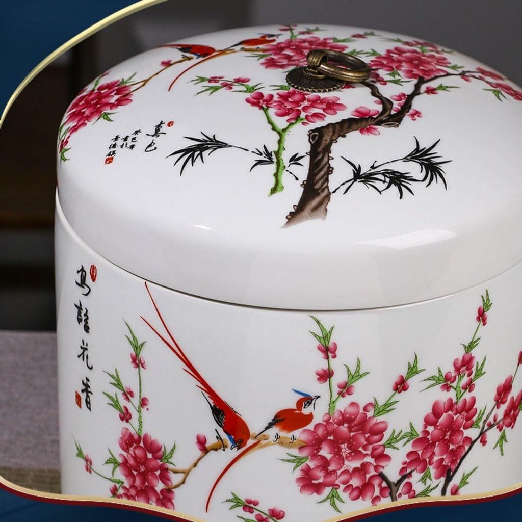 Organizador De Bolsitas De Té, Recipiente De Cerámica Grande para Guardar Té, Tarro De Té Sellado para El Hogar, Tarro De Almacenamiento De Té Suelto con Tapa, Organizad