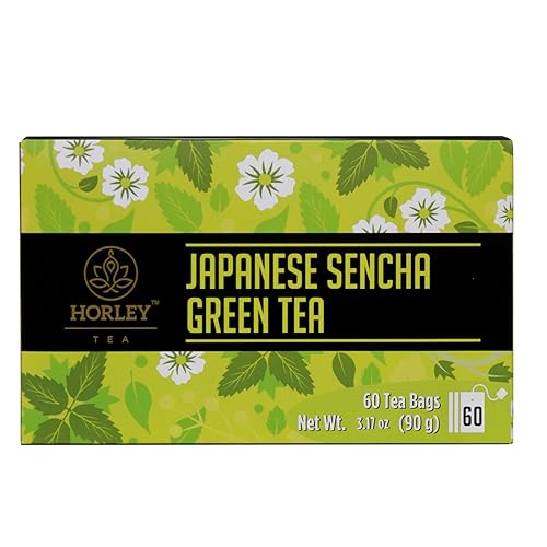 Miniatura 1 de Horley Sencha - Caja de té verde con tres paquetes de 20 bolsas cada uno sabor natural total contiene 60 bolsas té verde té Sencha