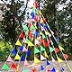 985ft Wimpelkette, 450pcs Große Flaggen Mehrfarbig Stoff Wimpel Draussen Girlande zum Geburtstag Hochzeit Garten Straße Haus Dekoration