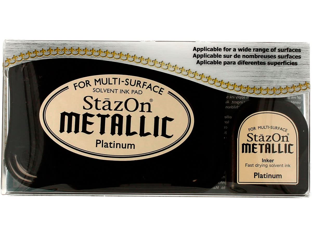 Tsukineko Stazon Platinum Ink Pad, 15 ml