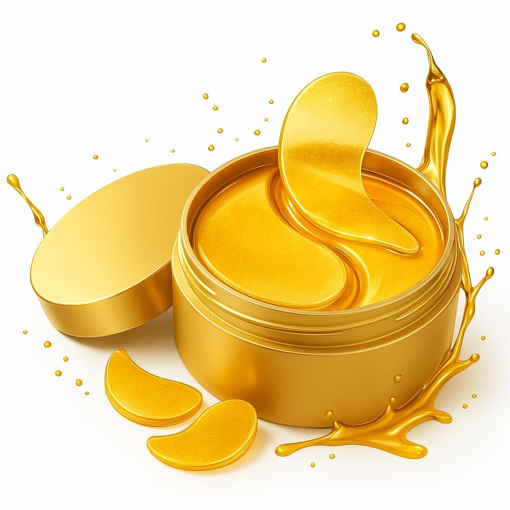 Under Eye Patches – 60 Pcs – 24K Gold Eyes Mask- Puffy Eye & Dark Circles Treatments,Reduce Under Eye Bags and Smooth Wrinkles, Skin Care Pads | Hydrogel Patch Mask Eyes Treatment for Dryness Relief. Under Eye Patches – 60 Pcs – 24K Gold Eyes Mask- Puffy Eye & Dark Circles Treatments,Reduce Under Eye Bags and Smooth Wrinkles, Skin Care Pads | Hydrogel Patch Mask Eyes Treatment for Dryness Relief.