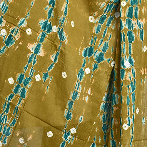 Image of Women's Pure Cotton Multi-Colored Traditional Authentic Tie Dye with Bandhej Bandhani Dupatta Chunni
