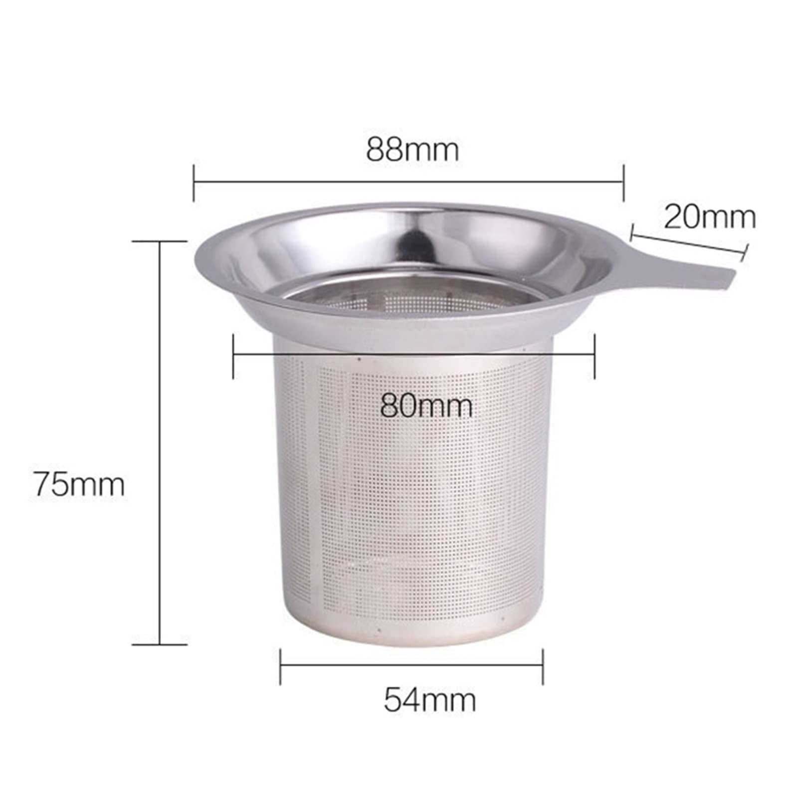 Colino da tè riutilizzabile in acciaio inox infusore a rete infusore sfuso infusore per foglie di tè filtro per erbe per tazza teiera teaware