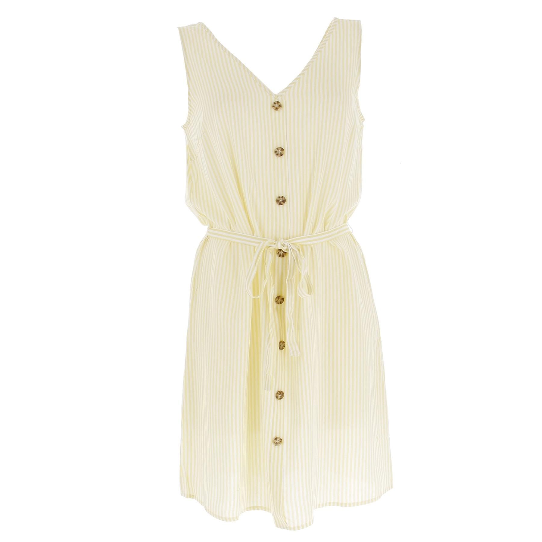VERO MODA Female Skirt VMBUMPY Ankle Skirt WVN Noos, Snow White/Stripes: lemom Meringue, L
