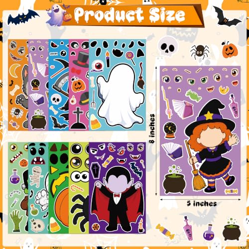 30 Sheets Halloween Stickers, DIY Crafts Halloween Party Favors Decorations - image 2