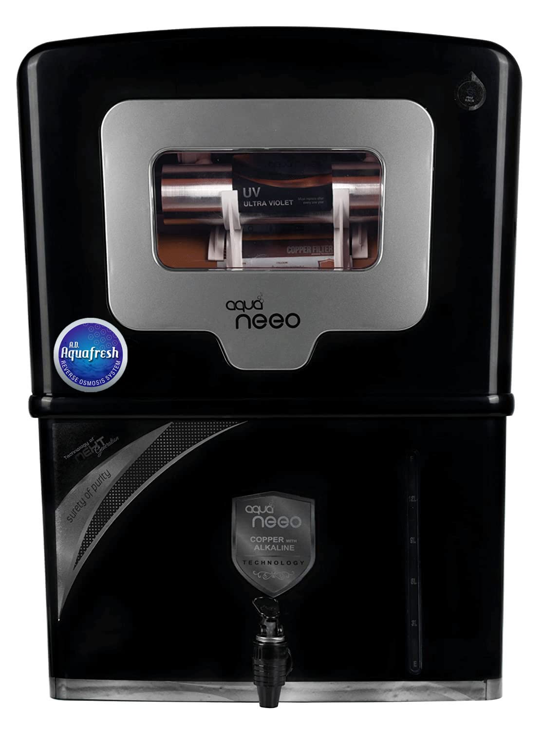 Aquafresh Zinc Copper Alkaline Hydrogen RO Water Purifier RO+ZN+CU