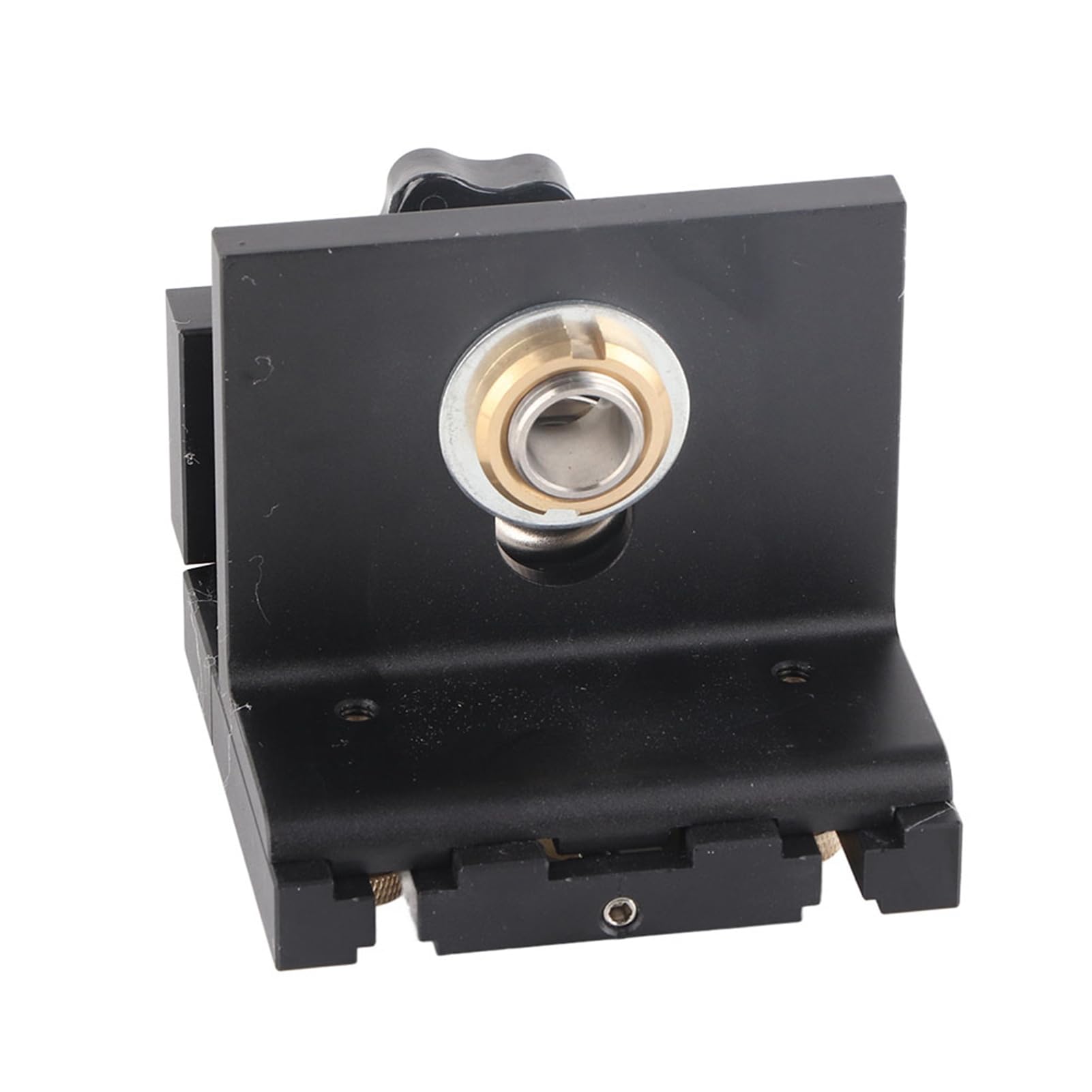 Set Guida Fori a Tasca 3-in-1, Kit Completo per Legno con Punte 6/8/10/15 mm, Alluminio Anodizzato 108x100x93 mm