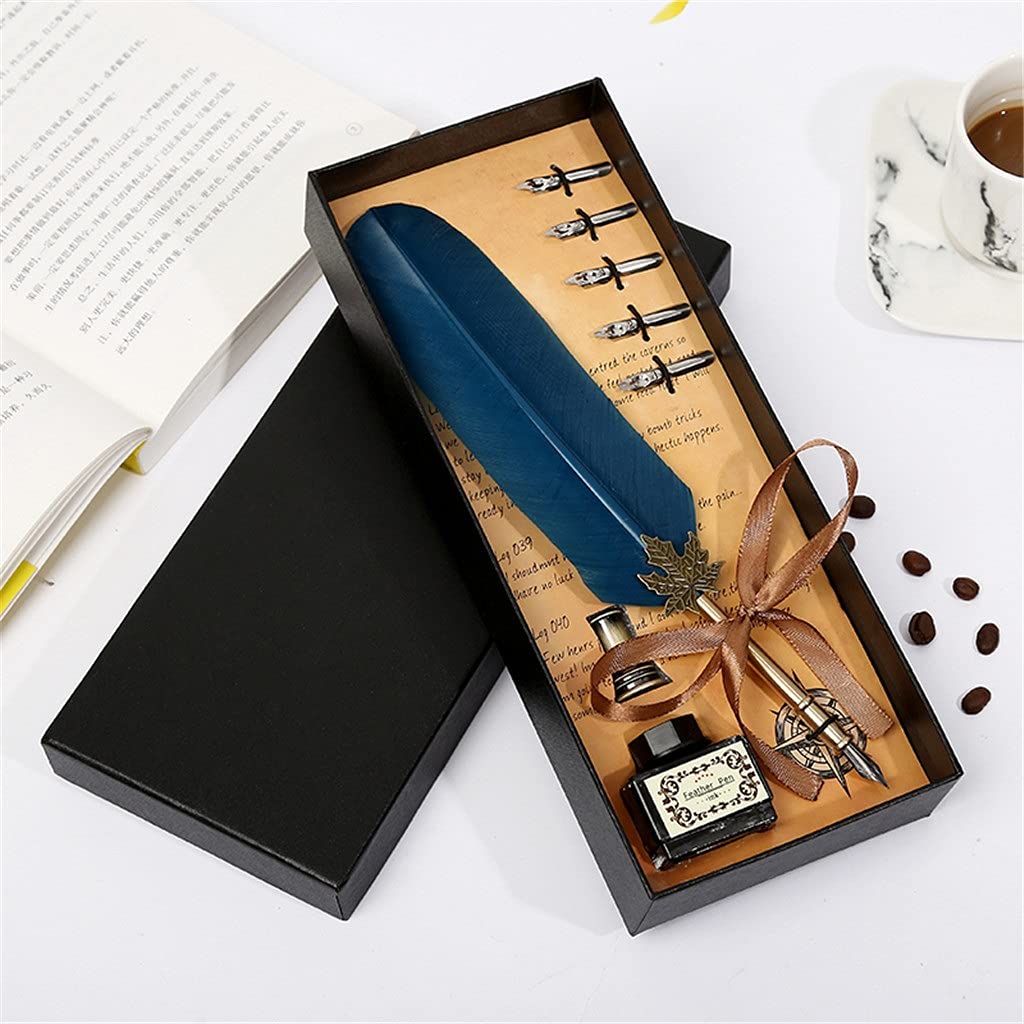 Federstift im europäischen Retro-Stil, in Wasser getaucht, Stift, Kalligrafie-Set, Retro-Set, Federstift