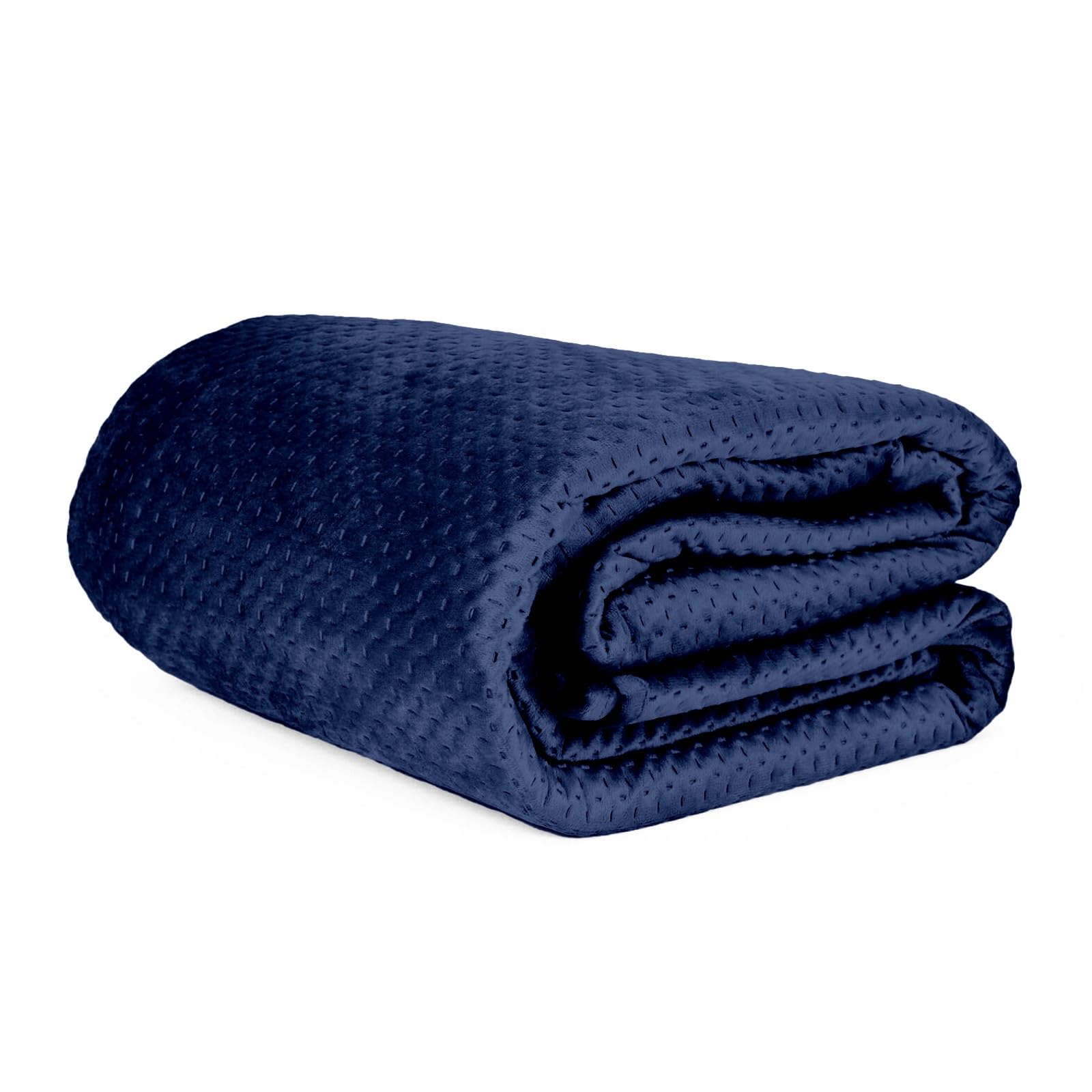 PARAMAISON Copriletto Reversibile Singolo, Velluto/Microfibra, Ipoallergenico, 100gr/mq | 150x270 cm Blu