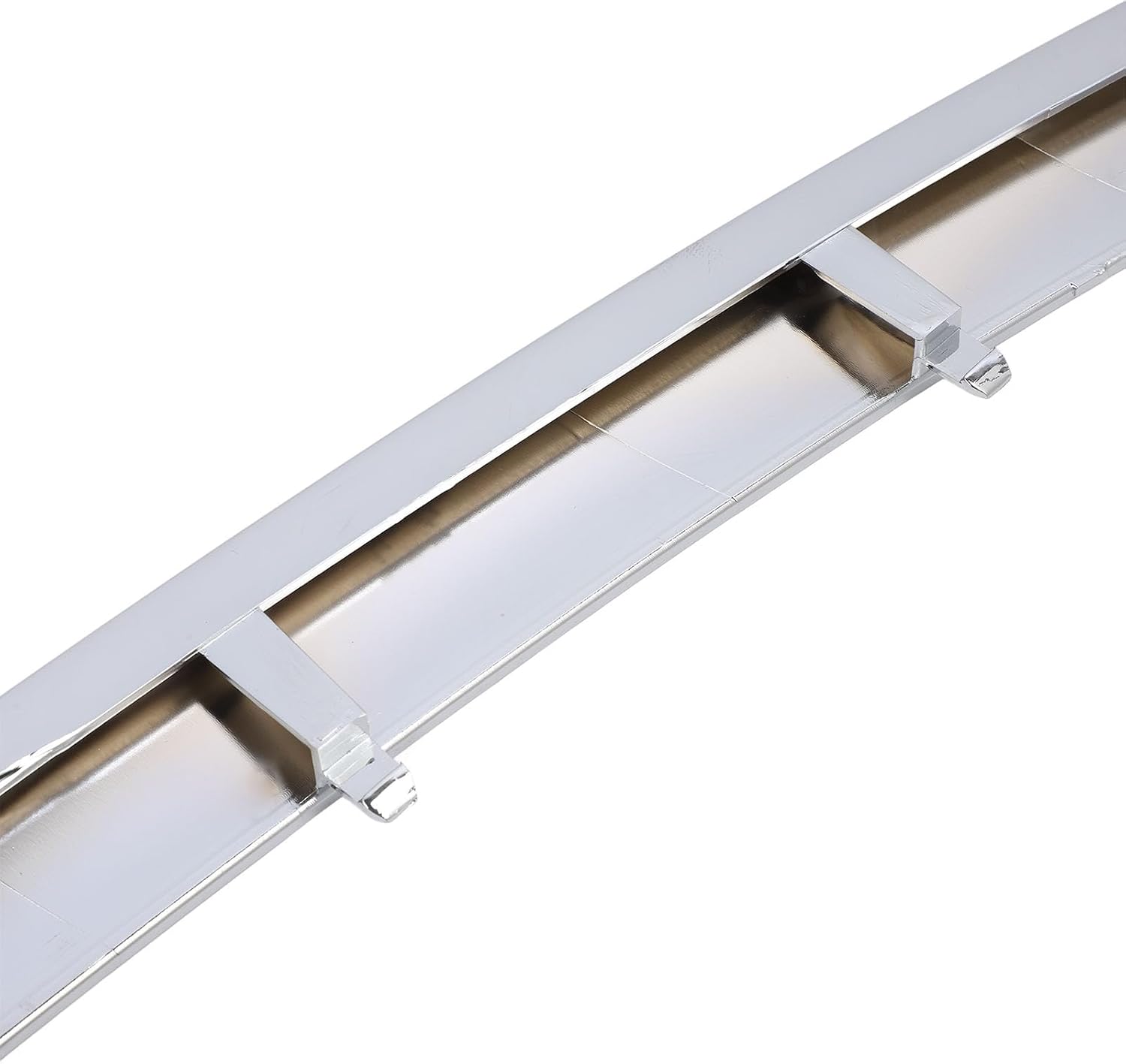 Glossy Chrome Front Grille Upper Trim, Compatible with Base Limited XLT 2011-2015, Grill Trim Car Exterior Accessories