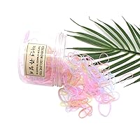 Vista 1 de 200 mini bandas de goma, lazos para el cabello súper elásticos para hombres y hombres, coleta de cabello de espalda cruzada, cabello de niños