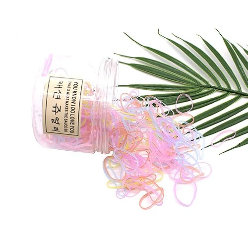 200 mini bandas de goma, lazos para el cabello súper elásticos para hombres y hombres, coleta de cabello de espalda cruzada, cabello de niños,