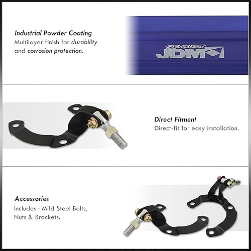 Miniatura 3 de AJP Distributors JDM Sport Suspensión superior delantera de aluminio azul soporte de torre de barra de acoplamiento estabilizador soporte