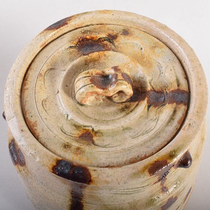 茶道具 美濃焼 大萱窯 加藤弥右衛門造 水指 共箱 V 8306