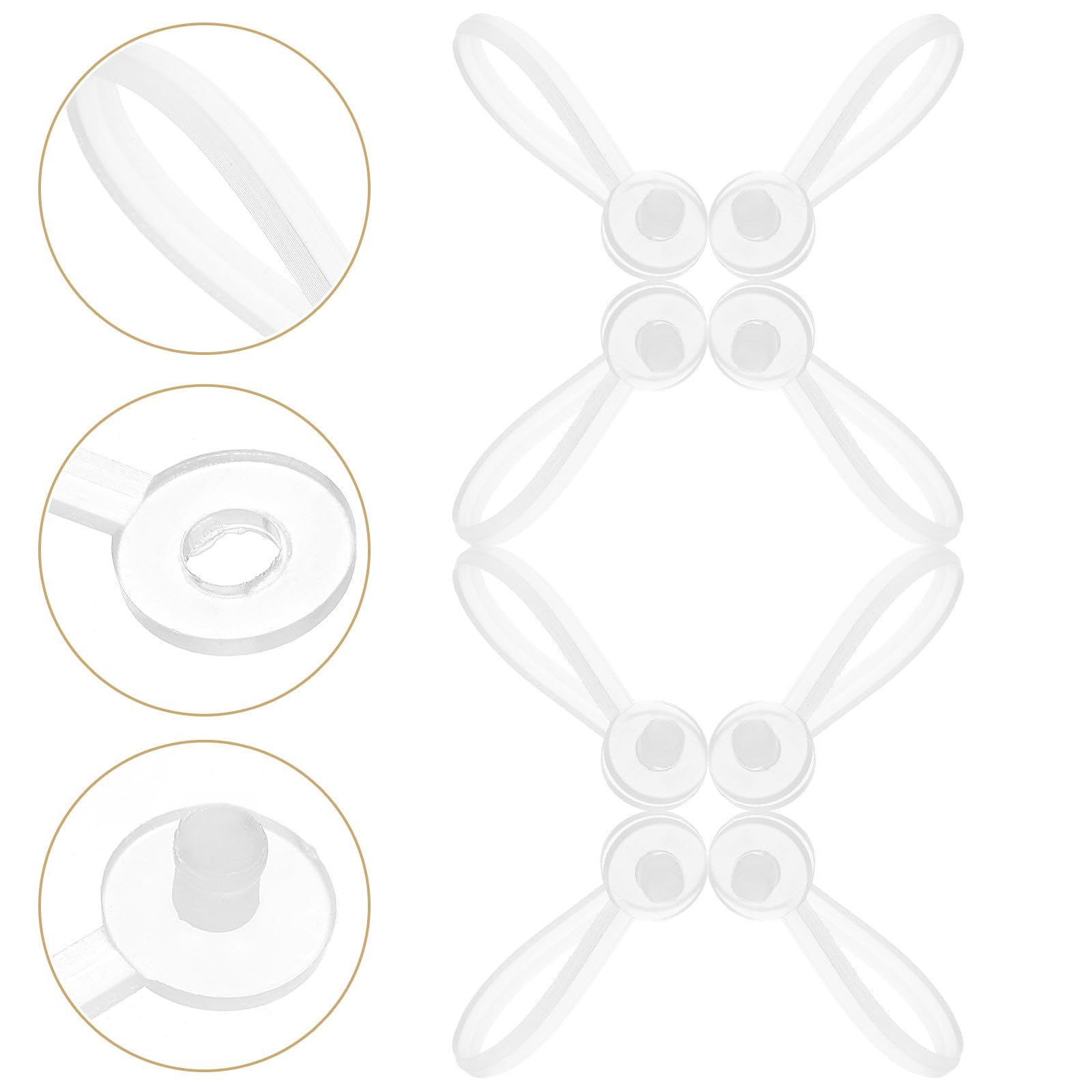SHINEOFI Preisschildhalter und Beidseitiger Befestigungslösung mit Praktischem Design Stück Transparente Pvc für Supermärkte und Geschäfte