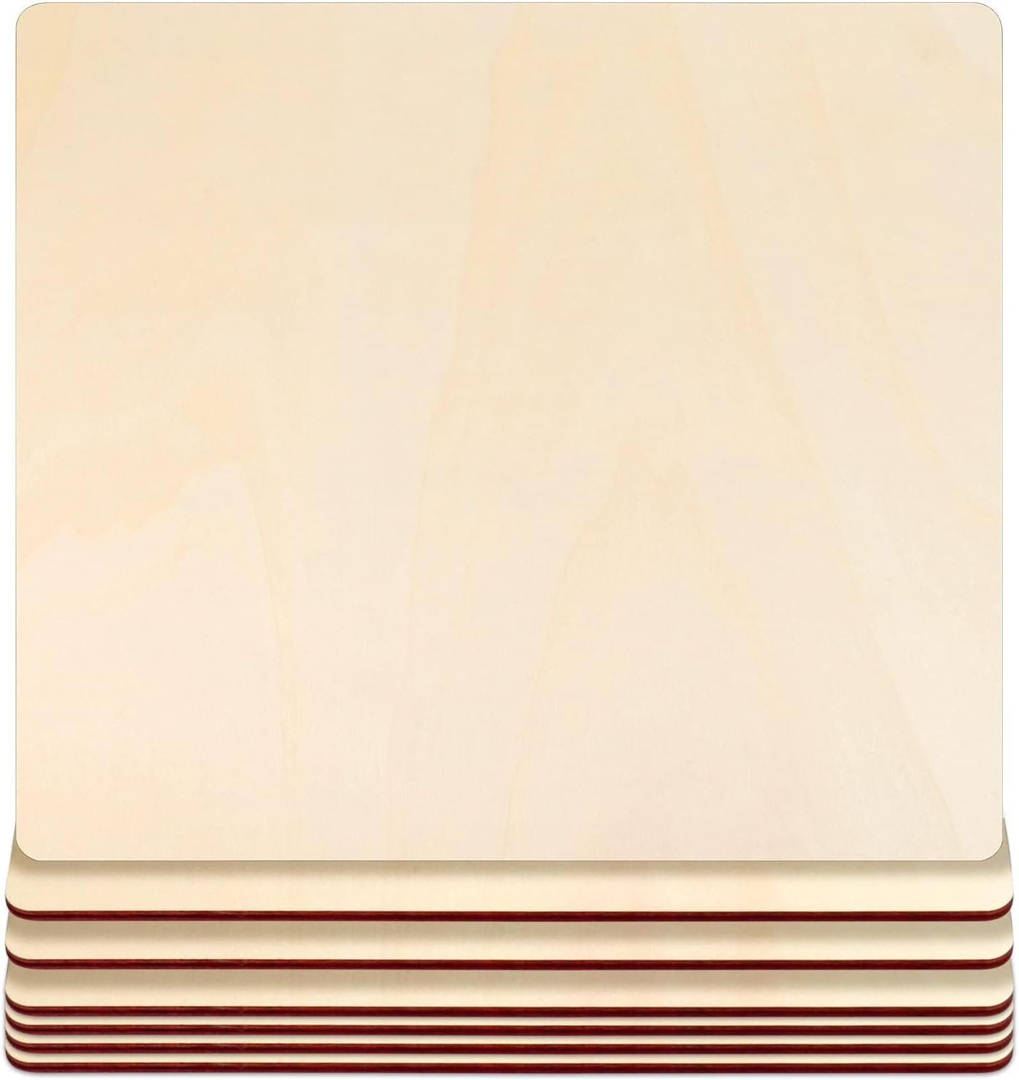 Basswood Sheets Plywood Sheet Unfinished Blank Square 4mm Craft Wood Perfect for DIY Projects Painting Drawing Laser Wood Engraving Pack of 7 12x12 Inch