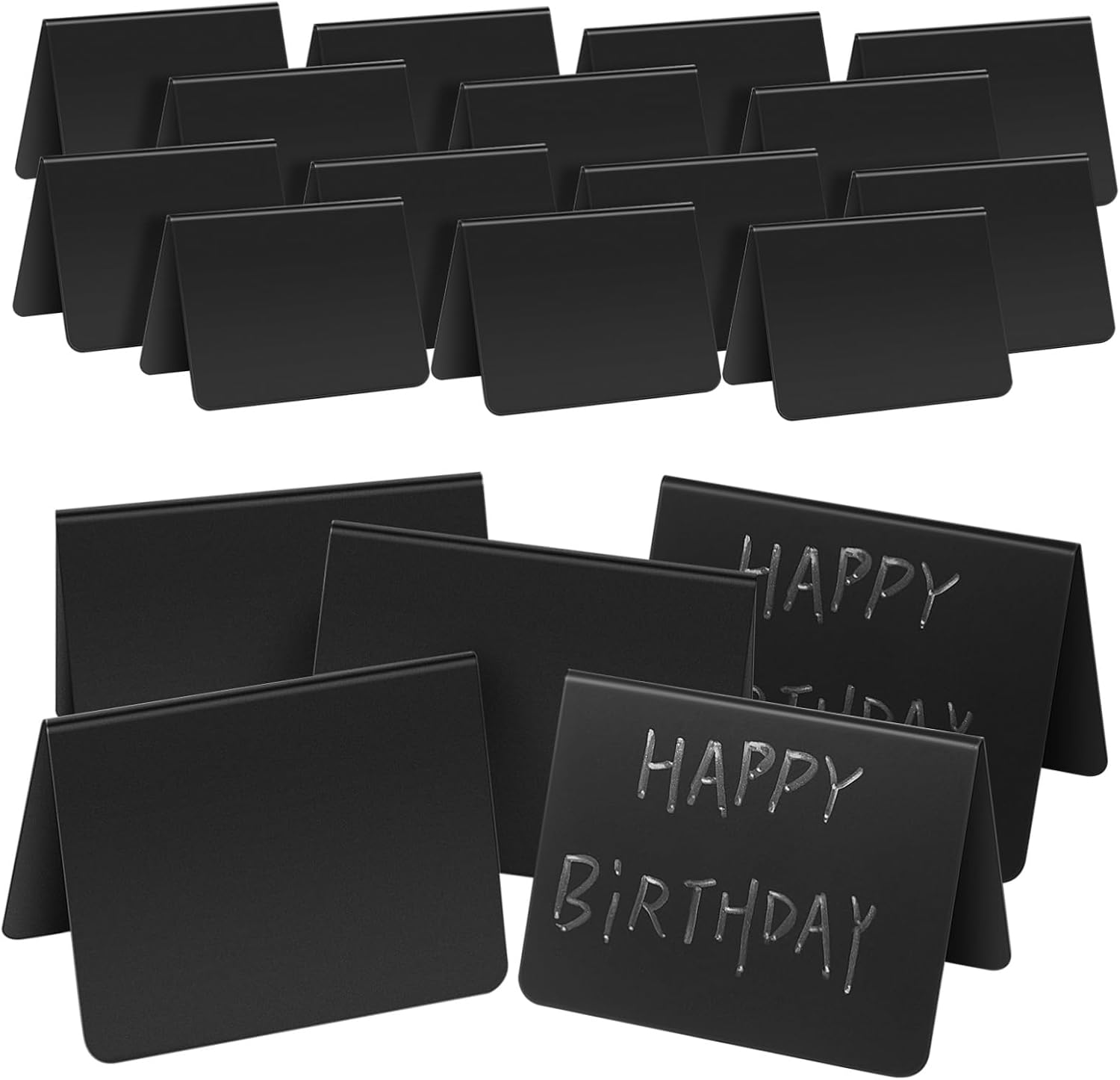 40pcs Versatile Buffet Sign Mini Blackboard Signs Food Tags for Buffet Wedding Kitchen Stable Stand