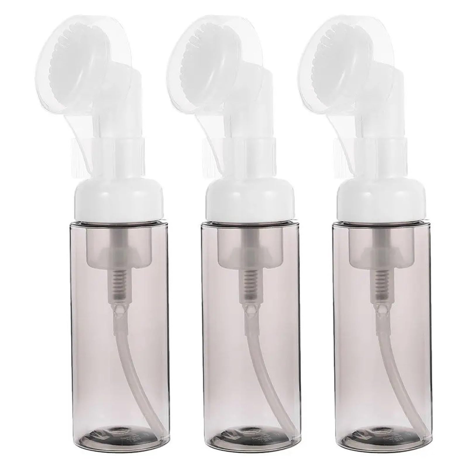 6Pcs Empty Foaming Bottle With Brush Head for Cleaning Travel