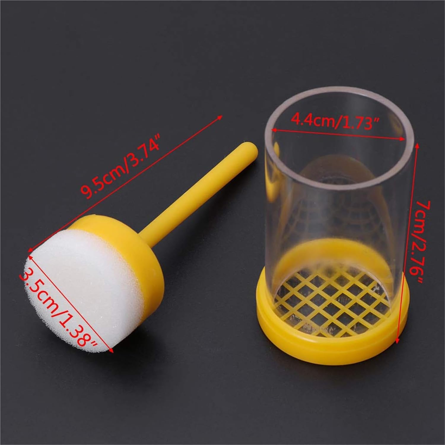 Beekeeping, 10 Beekeeping Tools: Yellow Marker Bottle, Net Base, Ca Pen, Queen Rearing Tool,for Beekeepers