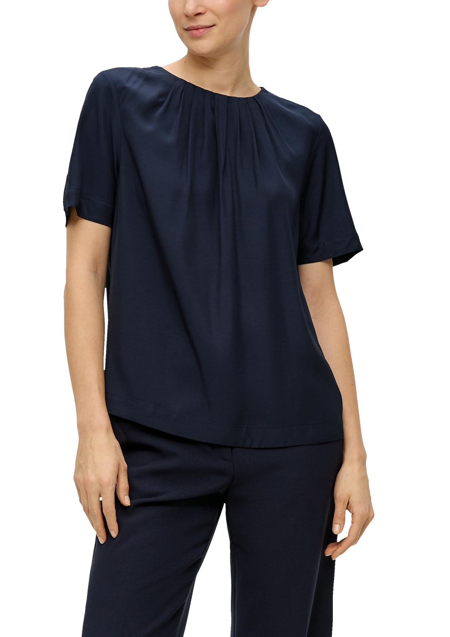 s.Oliver Black Label Damen 2142726 Bluse Kurzarm (1er Pack)