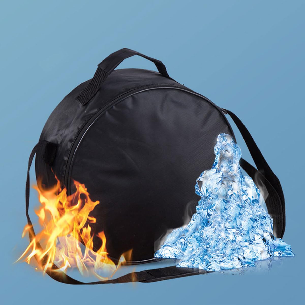 IMIKEYA Bolsa Protectora para Tambores de Acero de 8 Pulgadas Bolsa de Almacenamiento Correa de Hombro Acolchada y Doble Cadena para Percusión y Transporte de Instrumentos Musicales