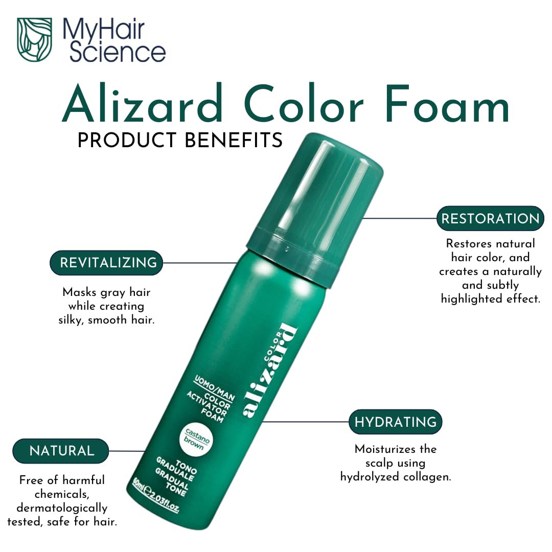 Vivipharma Alizard Color Schaumstoff, graduell braun, 60 ml