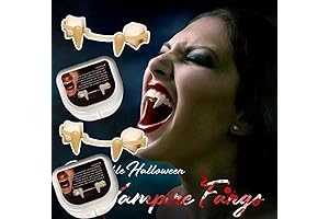 Retractable Halloween Vampire Fangs- DIY Vampire Fangs Kit for Vampire Cosplay Halloween Props