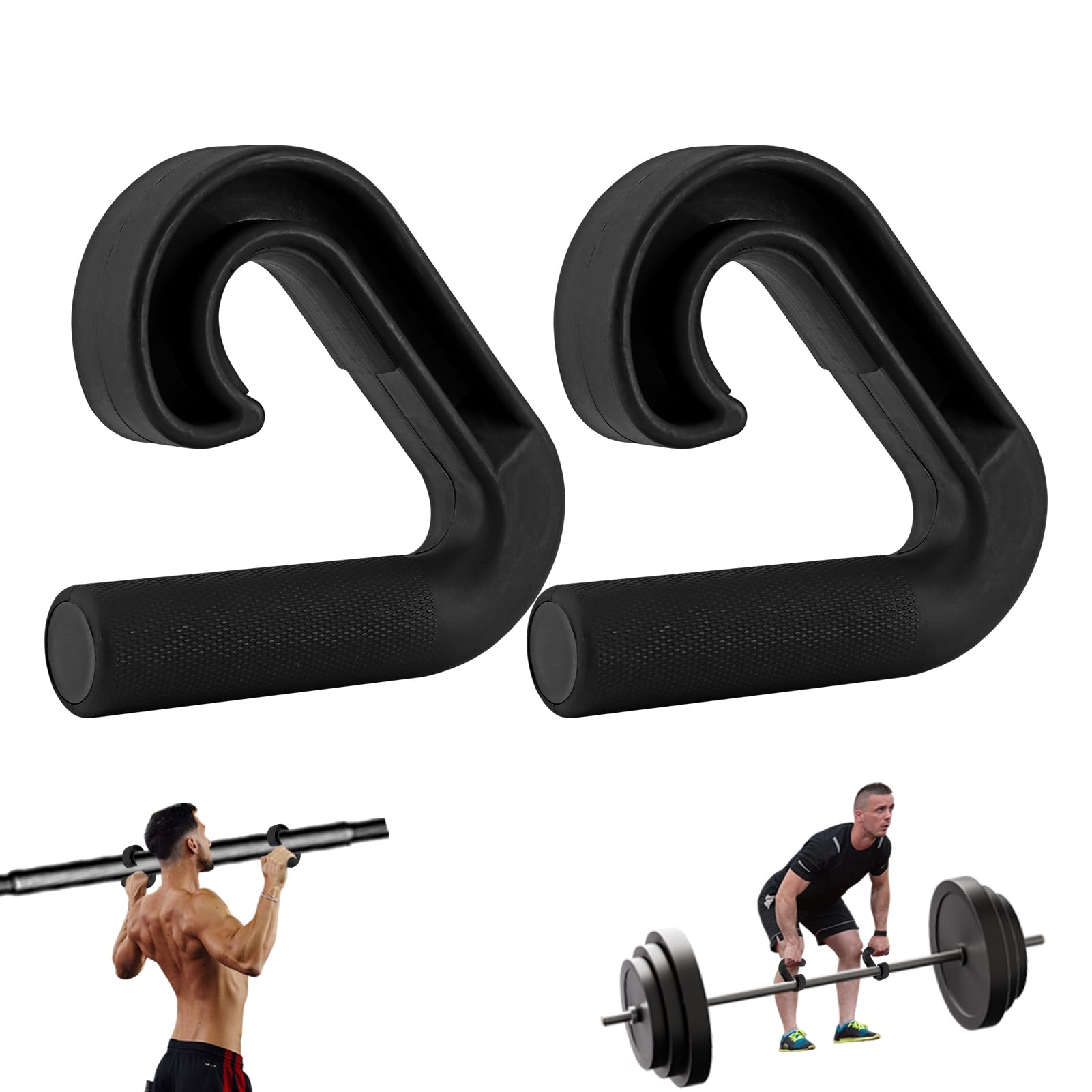Mangos de agarre neutro: agarre ergonómico multifunción para pull-ups, deadlifts, barbell Rows y bandas de resistencia | Accesorios para el hogar y el gimnasio