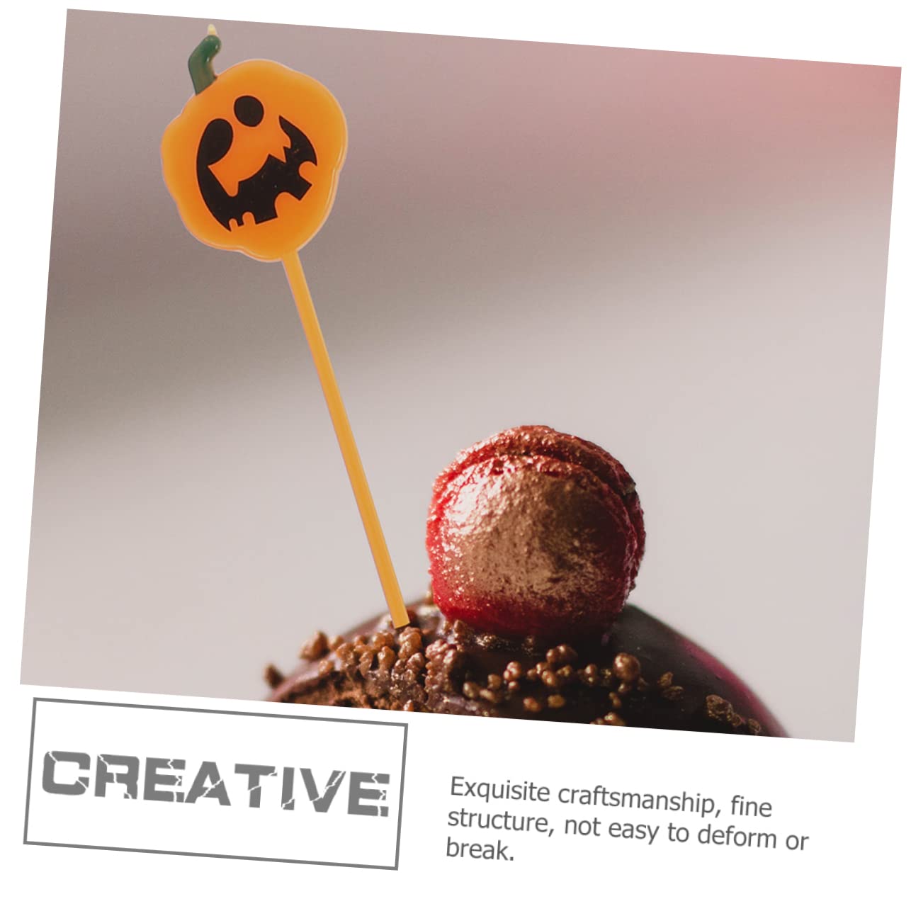 Ciieeo 150 Stk Halloween-plugin Partykucheneinsätze Kuchendekorationen Kuchen Picks Halloween-party-kucheneinsätze Halloween-party-kuchen-picks Dessert-sticks Kuchen Requisiten Plastik