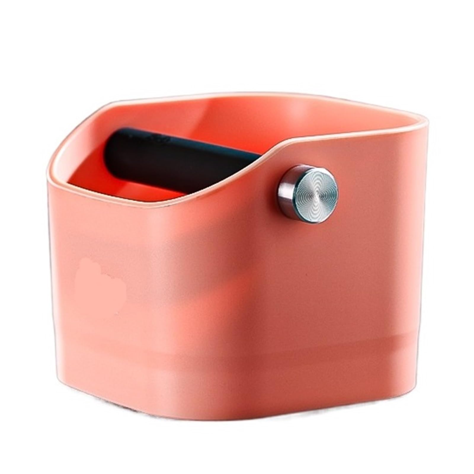 Caja cuadrada de 1,6 l for golpear café, almohadillas antideslizantes, barra Espresso, accesorios profesionales for Barista doméstico(Pink)