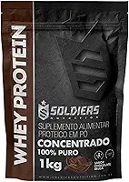 Whey Protein Concentrado 1Kg - Chocolate Belga - 100% Puro Importado - Soldiers Nutrition